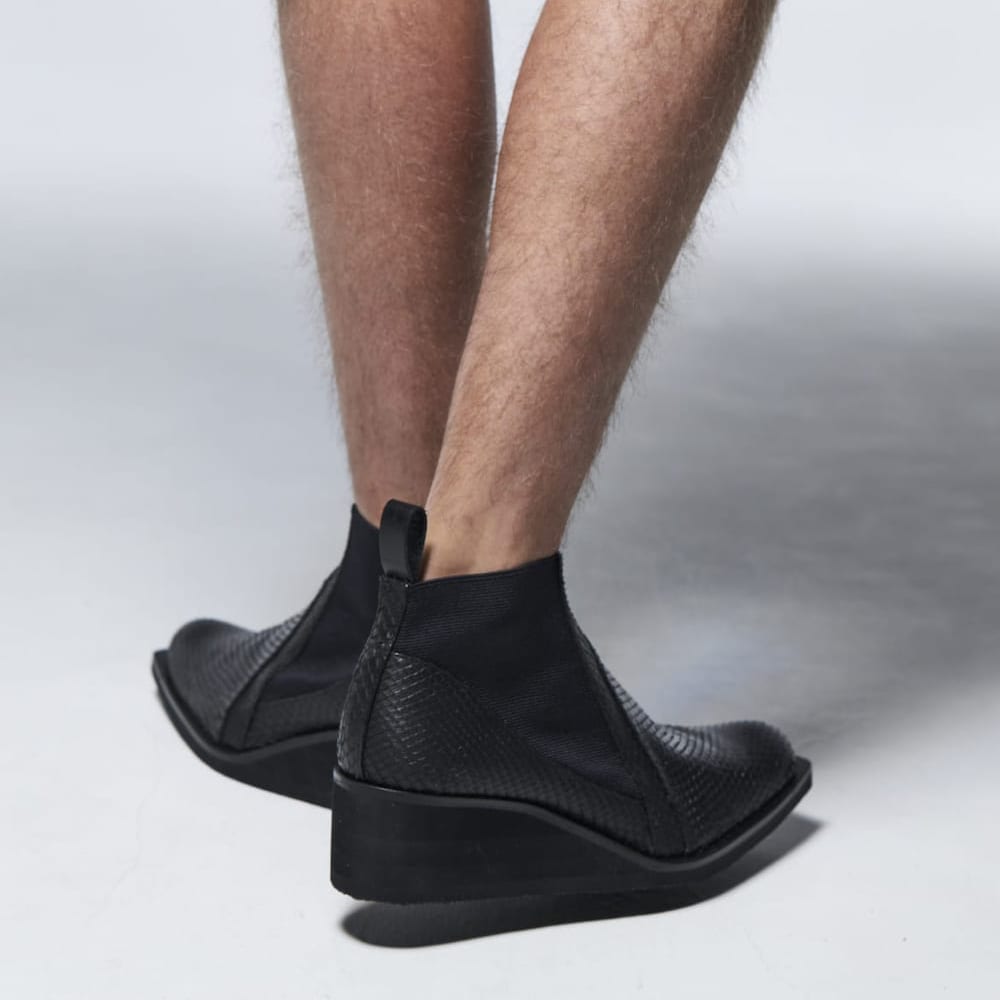 Python Side Gore Heel Boots