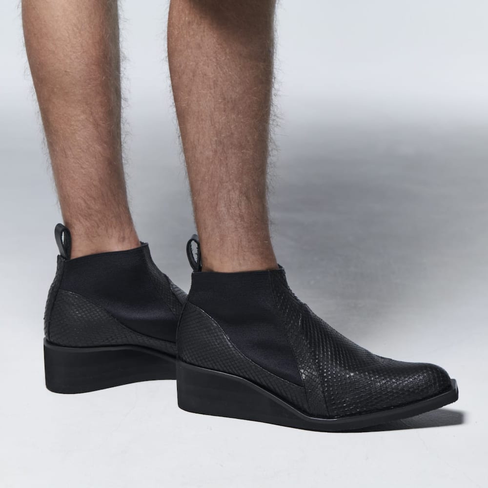 Python Side Gore Heel Boots