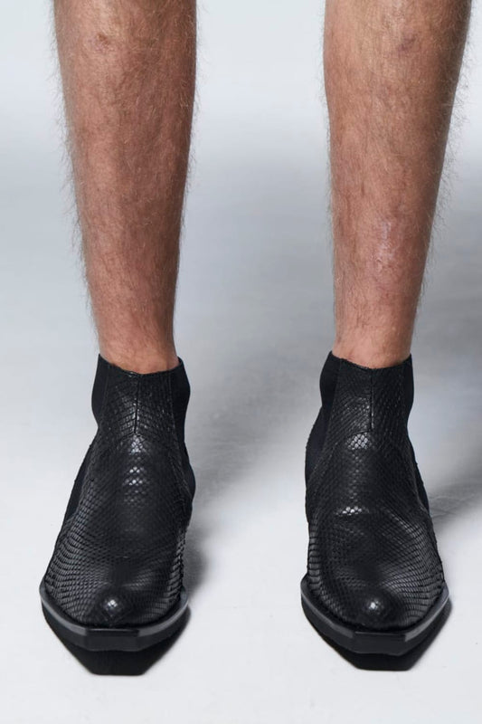 Python Side Gore Heel Boots