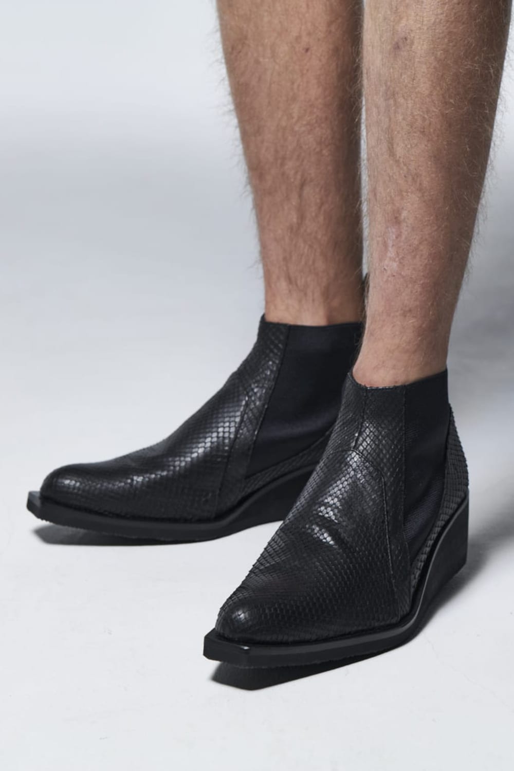 Python Side Gore Heel Boots