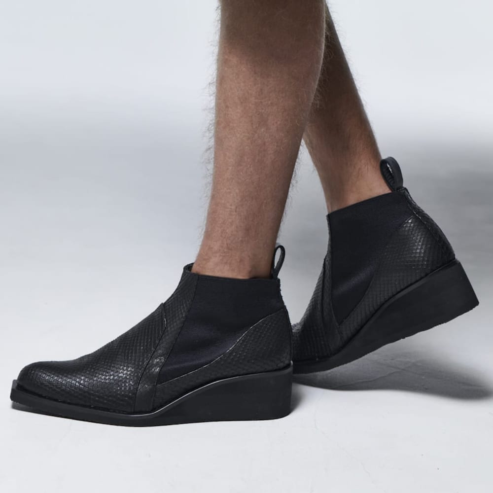 Python Side Gore Heel Boots