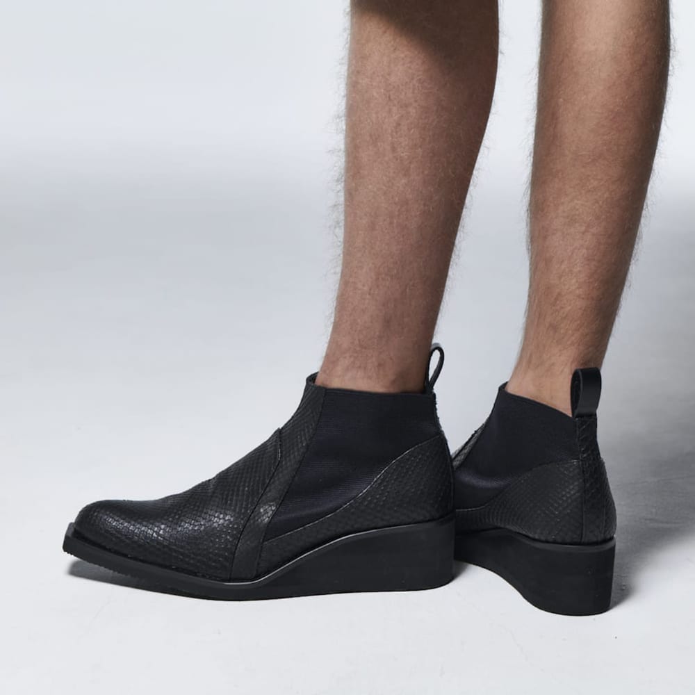 Python Side Gore Heel Boots