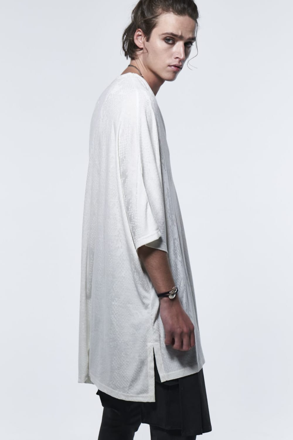 ドルマン ヘンリーTシャツ ホワイト