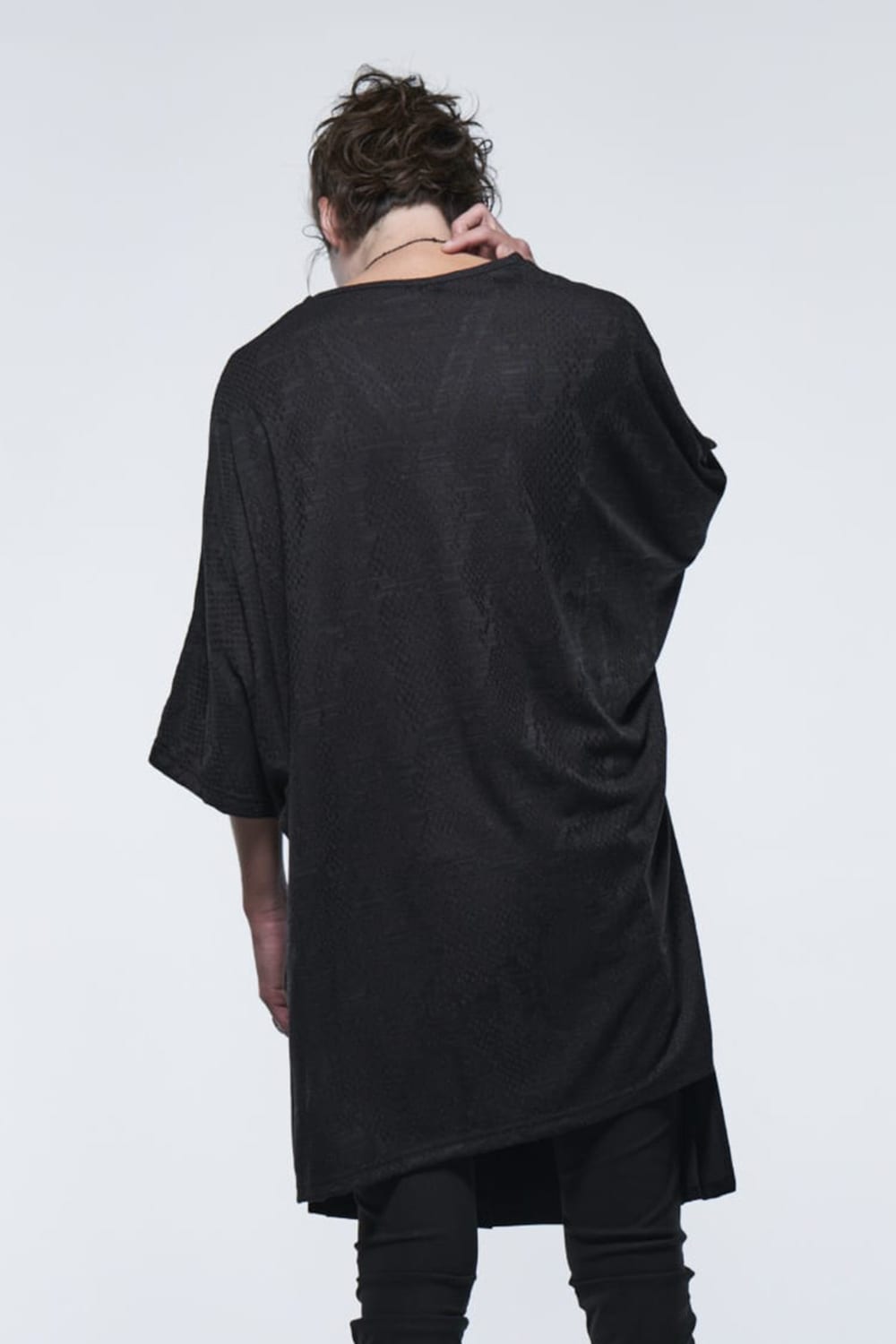 ドルマン ヘンリーTシャツ ブラック