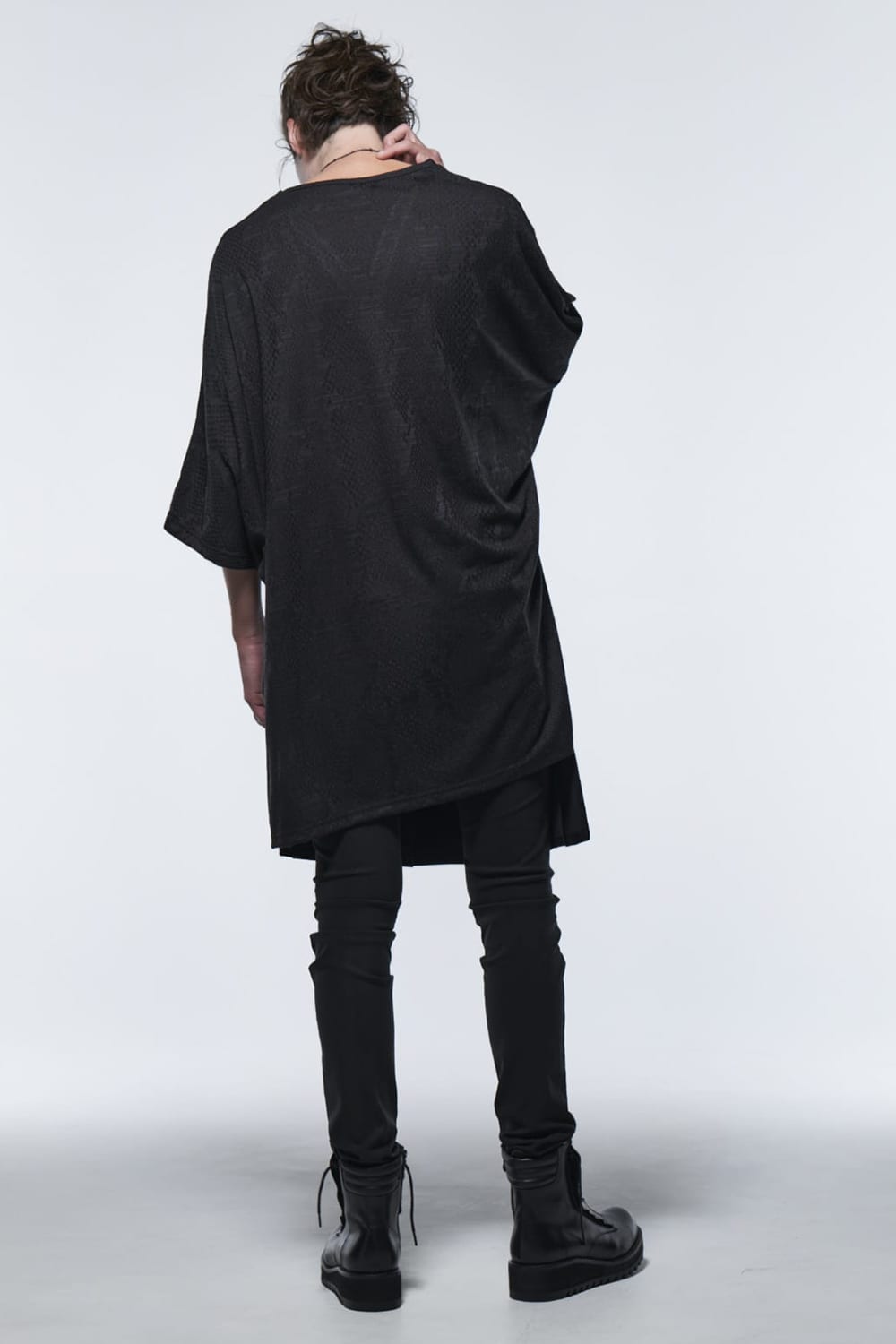 ドルマン ヘンリーTシャツ ブラック