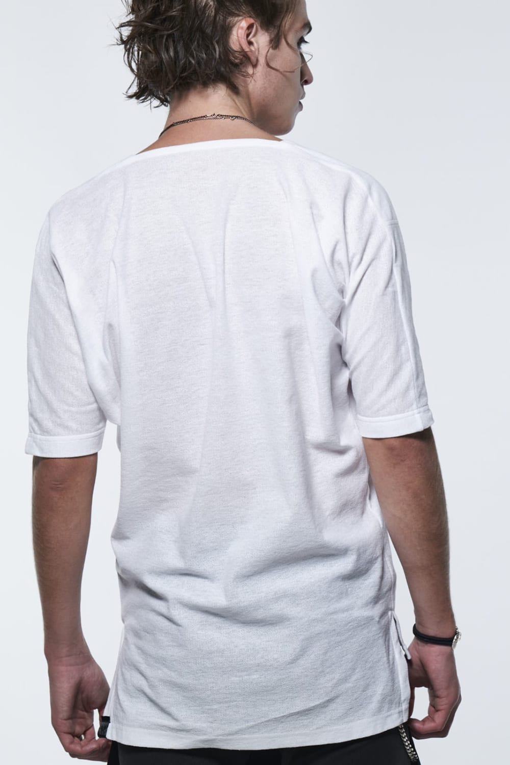 フリル 着物スリーブTシャツ ホワイト