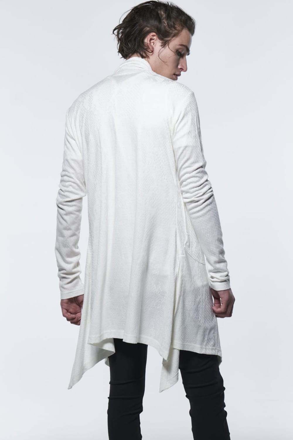 フレア ショールカーディガン ホワイト