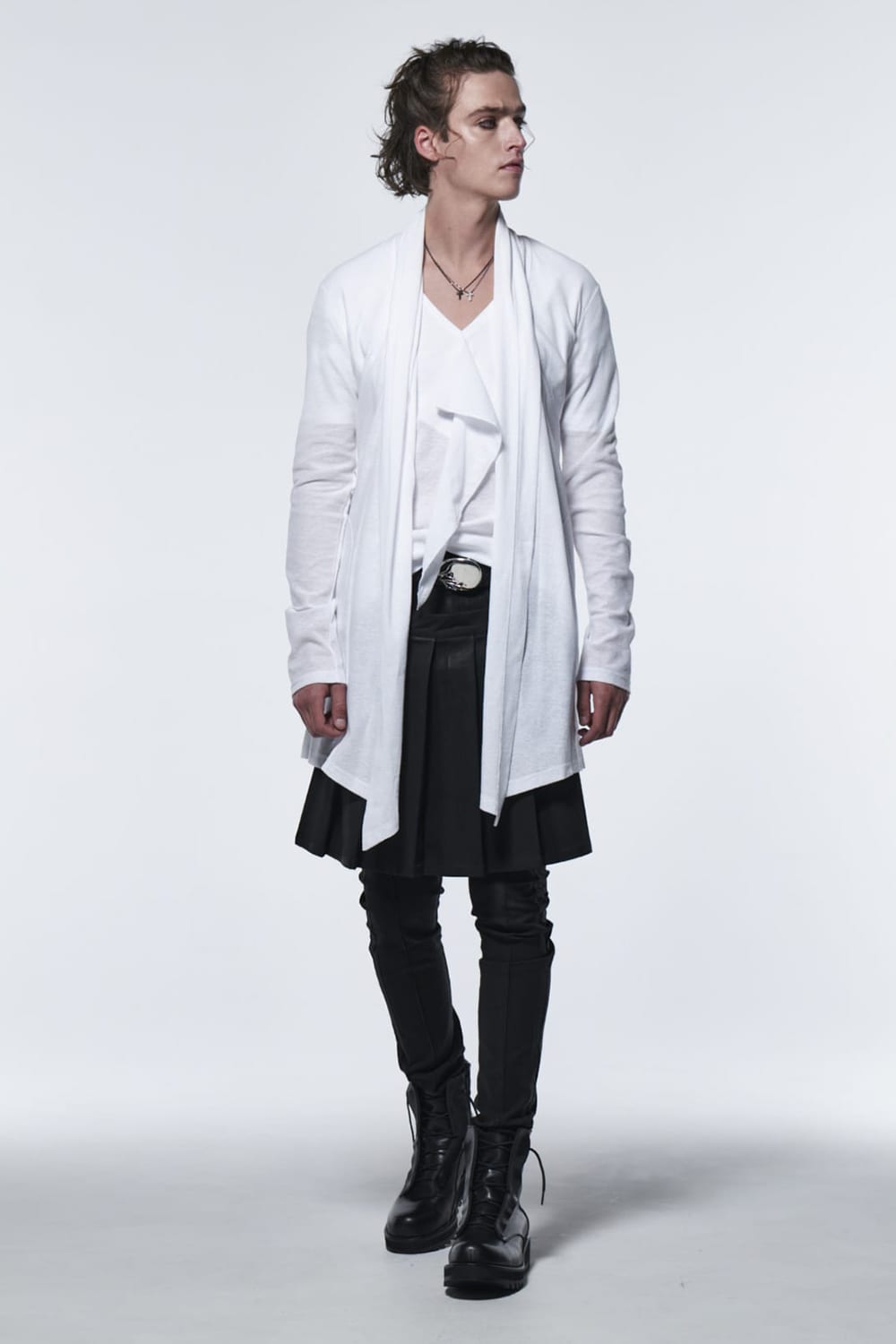 Shawl Cardigan White