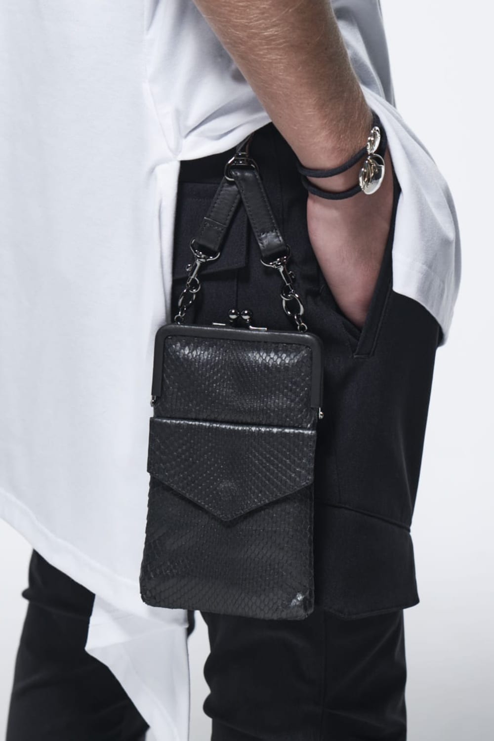 Pochette Python Leather