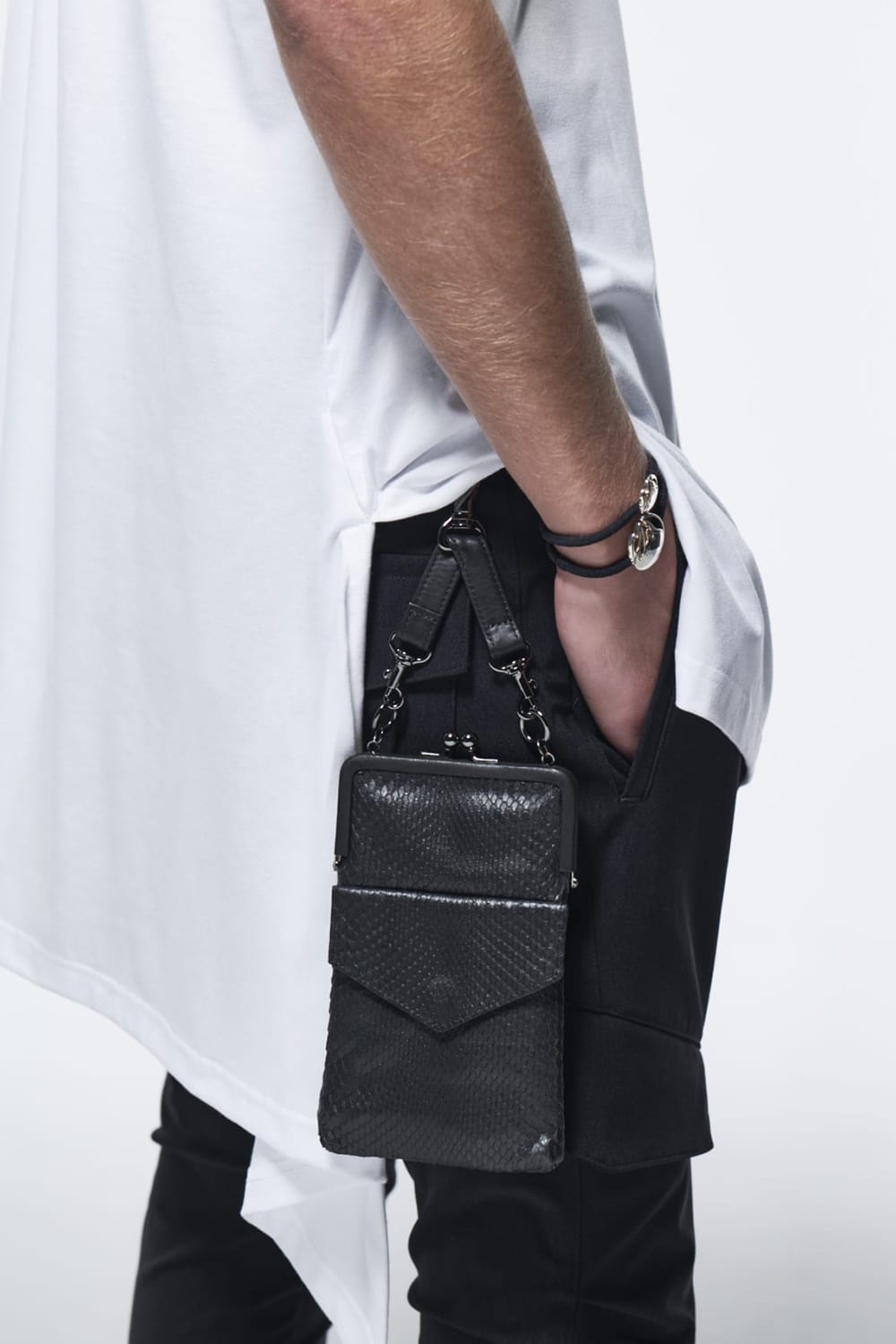 Pochette Python Leather