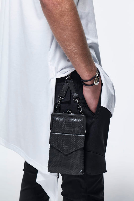 Pochette Python Leather