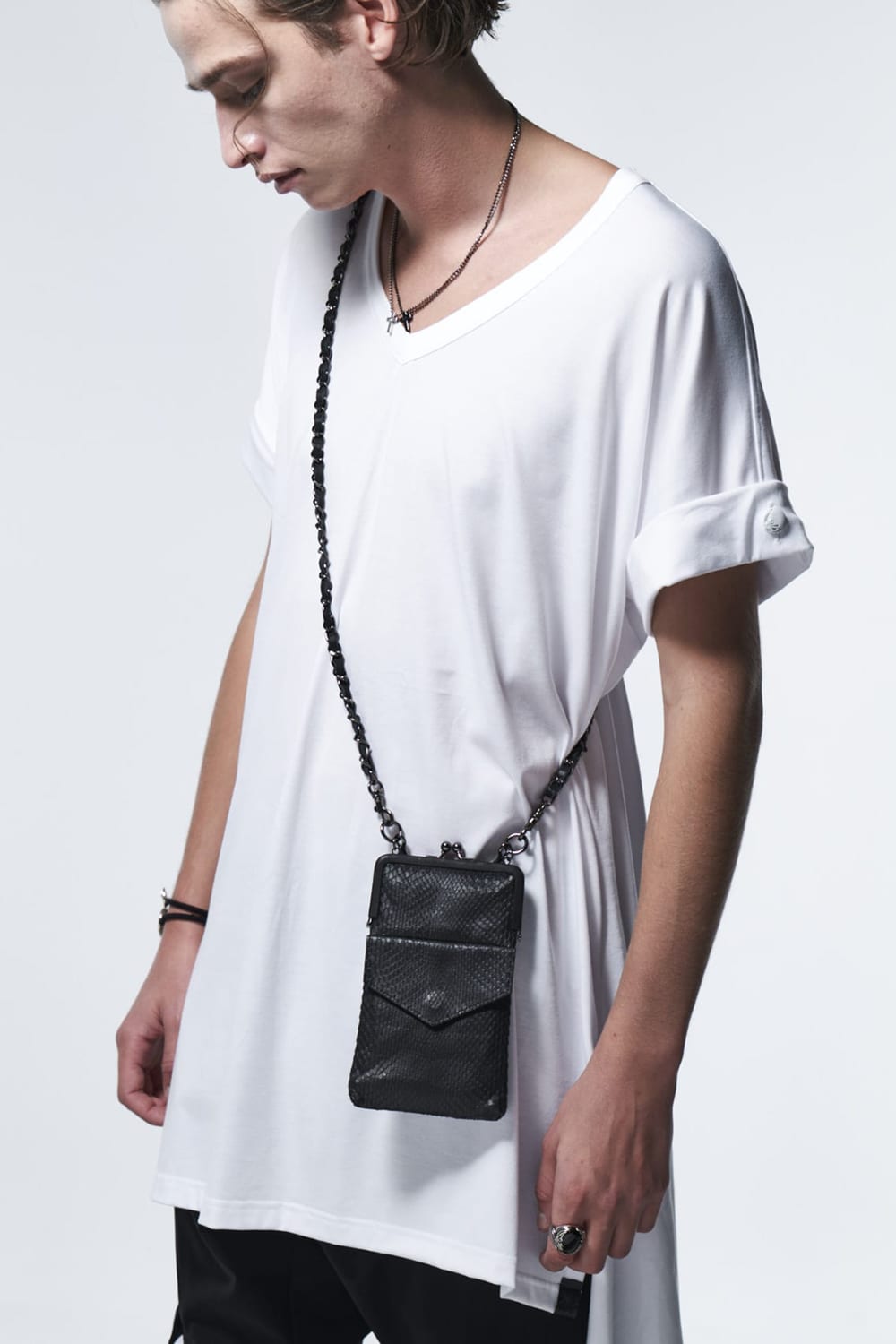 Pochette + Chain Belt Python Leather