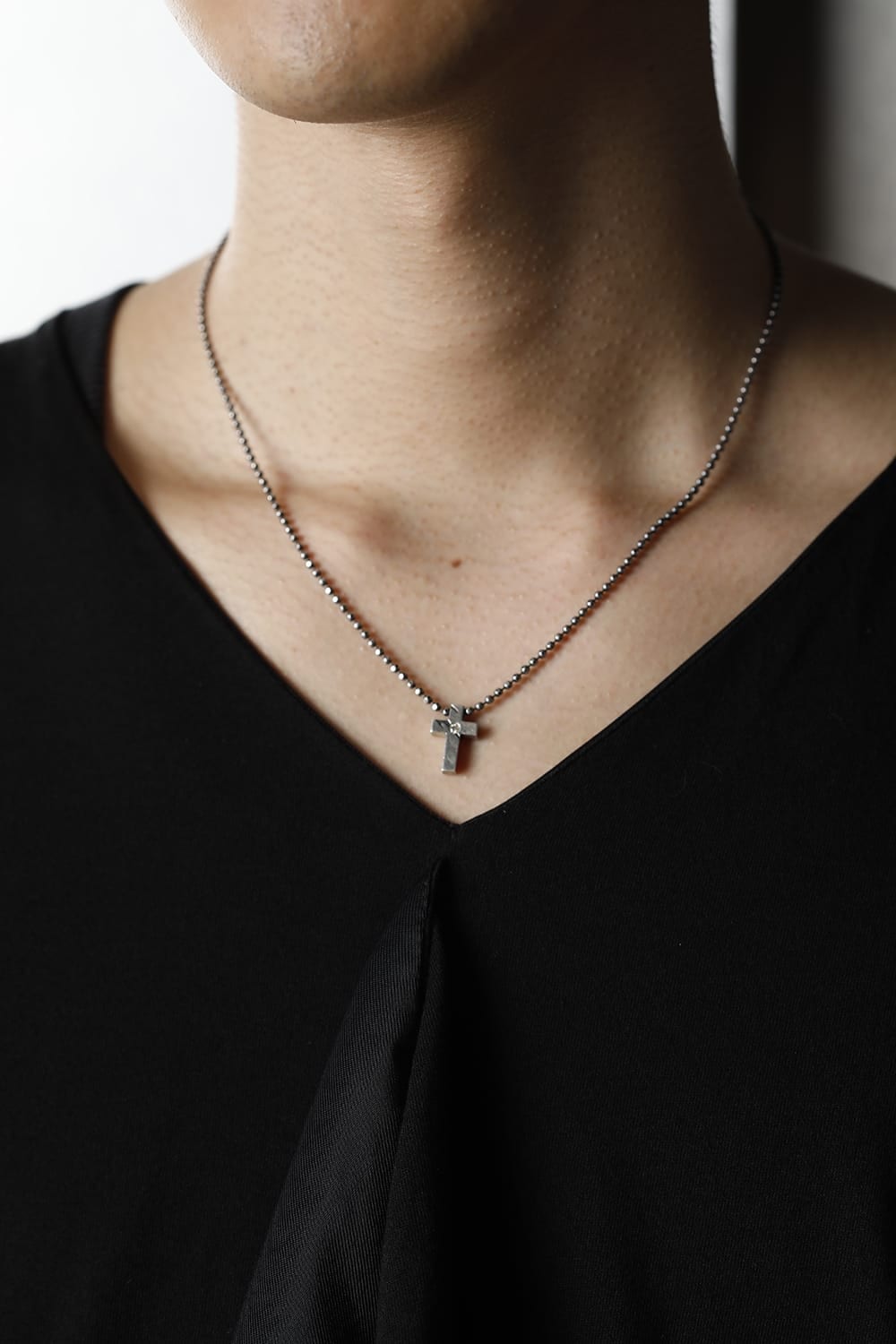 Cross Choker Silver