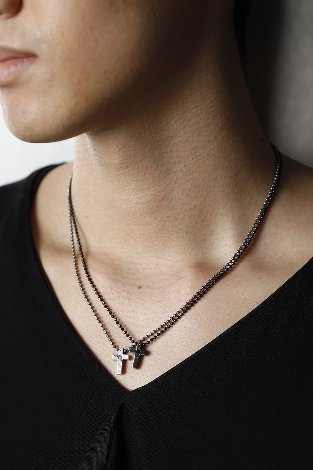 Cross Choker Silver