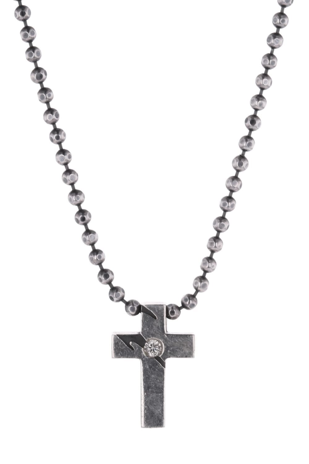 Cross Choker Silver