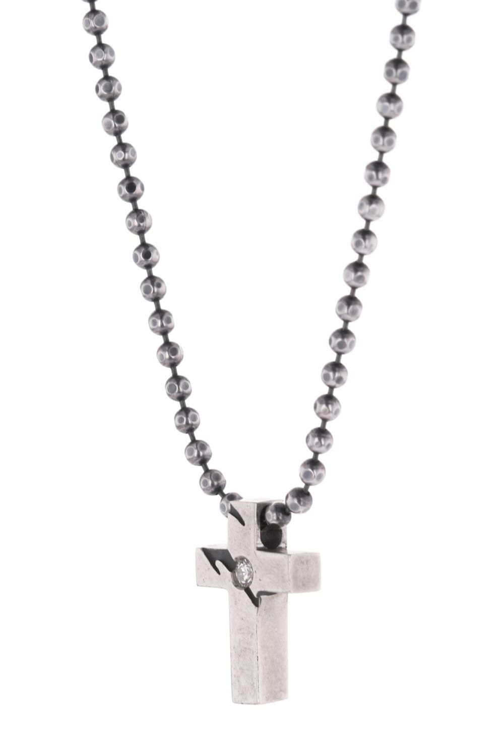 Cross Choker Silver