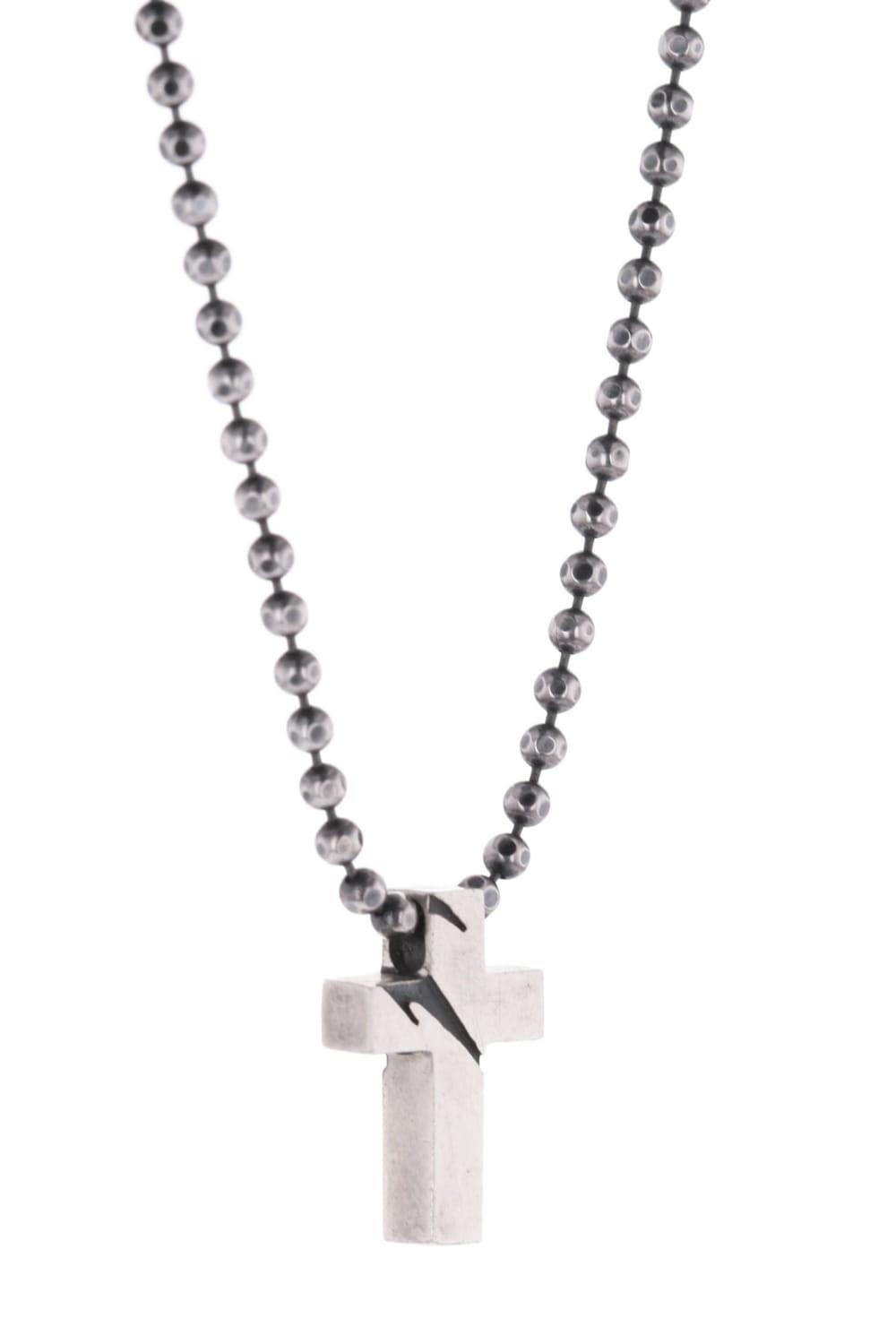 Cross Choker Silver