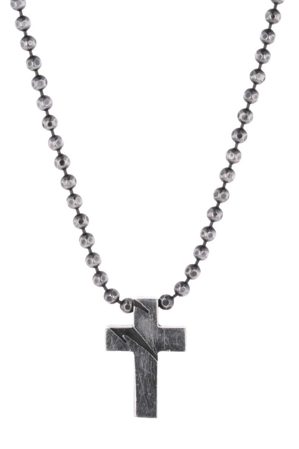 Cross Choker Silver