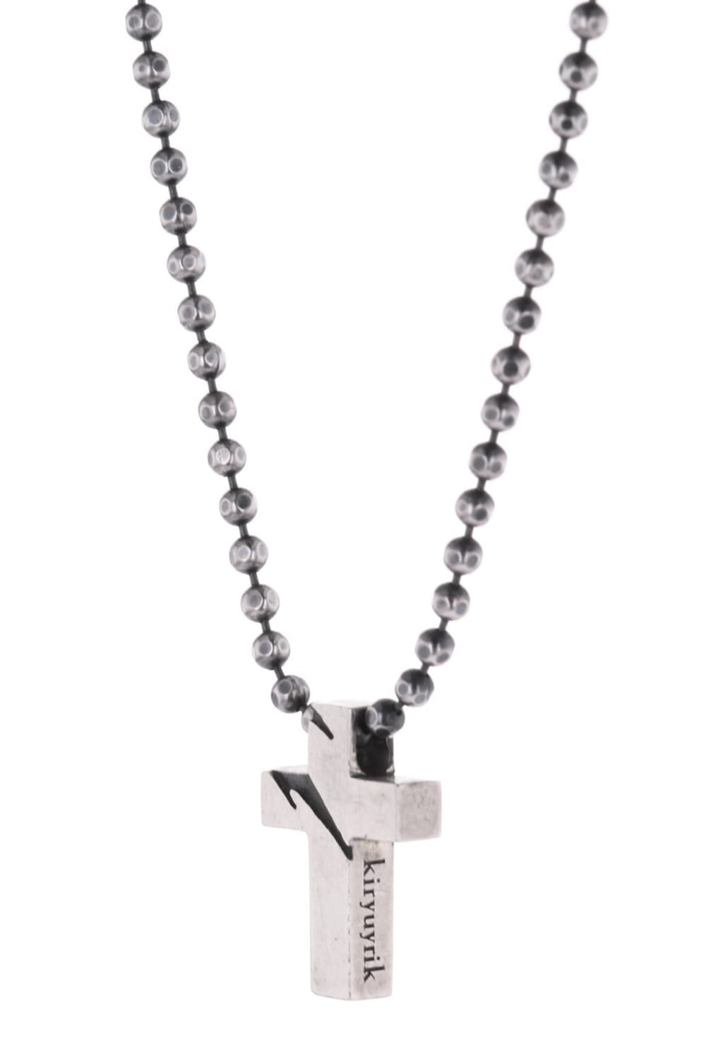 Cross Choker Silver