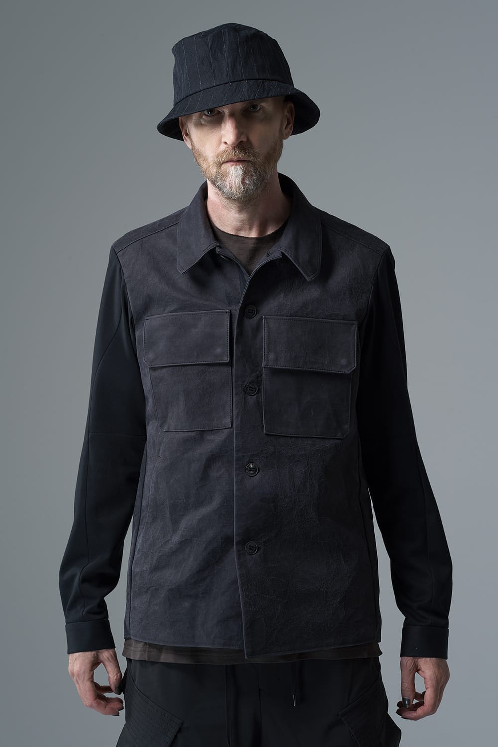 Leather CPO shirt Dyneema leather