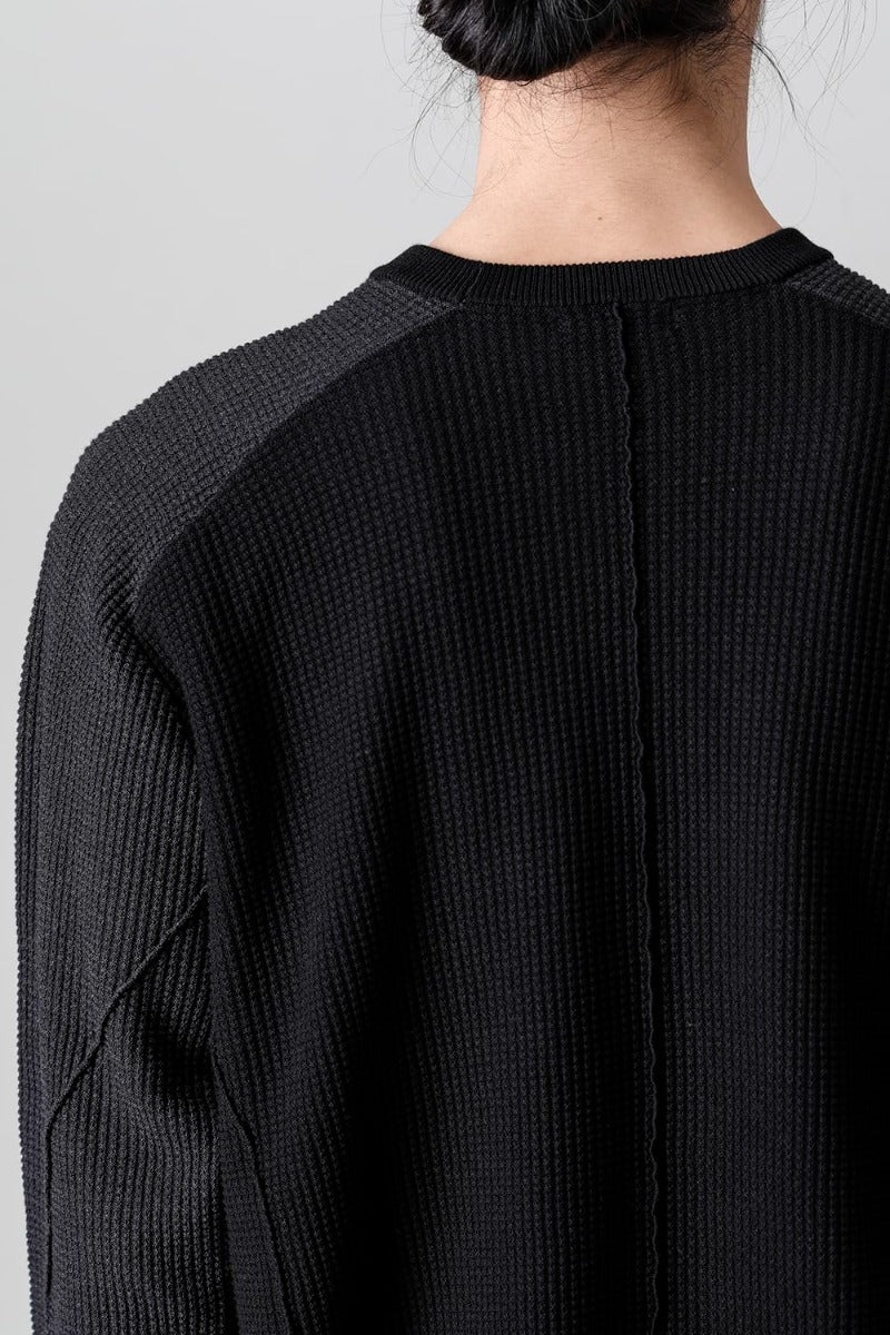 Knit long sleeve cotton / silk / linen