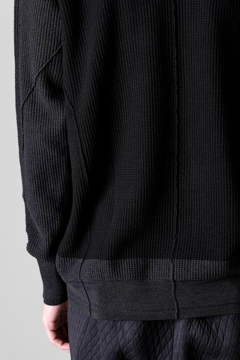 Knit long sleeve cotton / silk / linen