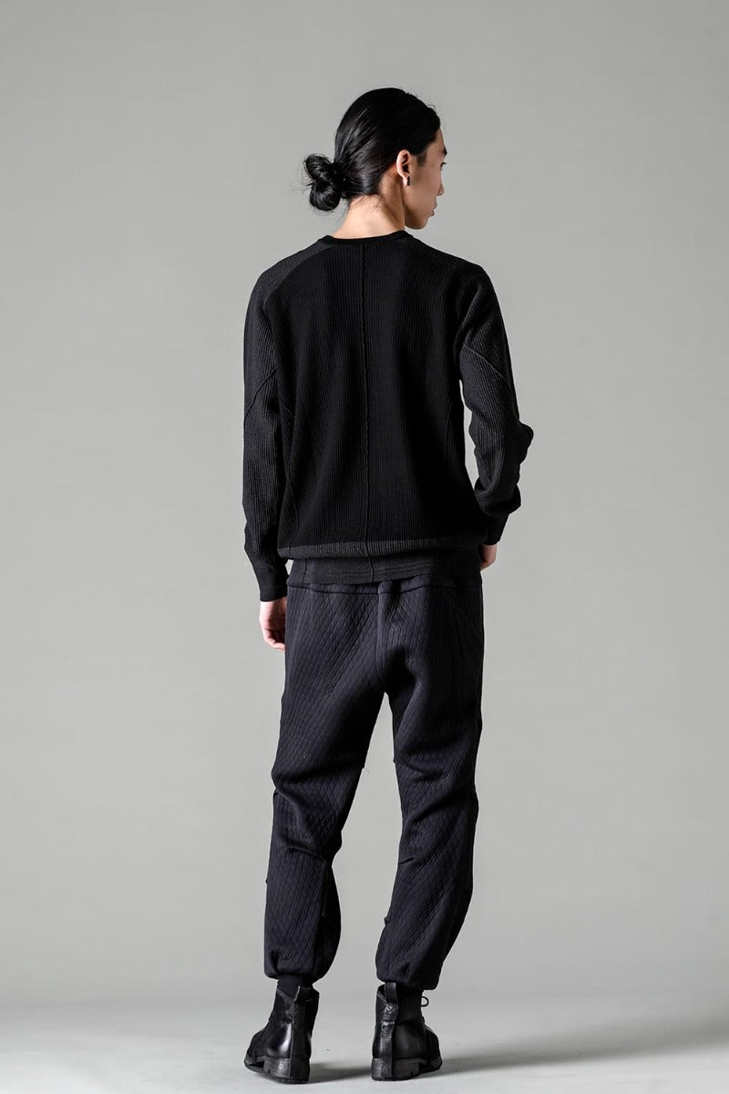 Knit long sleeve cotton / silk / linen