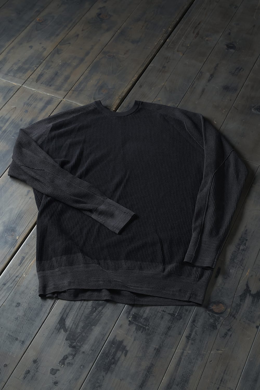 Knit long sleeve cotton / silk / linen