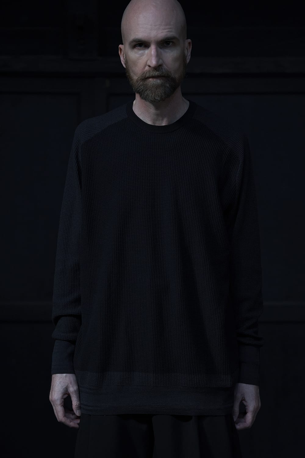 Knit long sleeve cotton / silk / linen