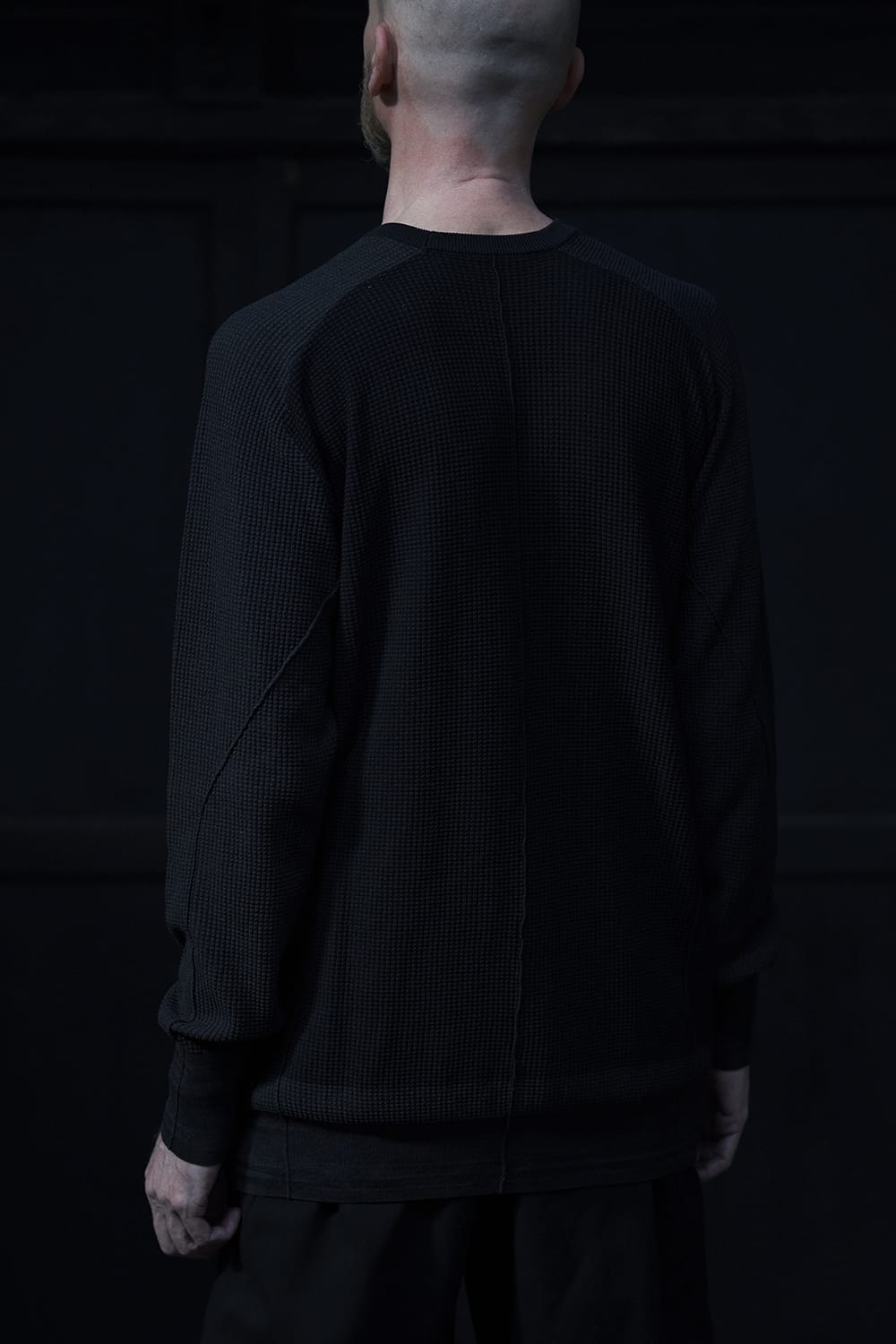 Knit long sleeve cotton / silk / linen