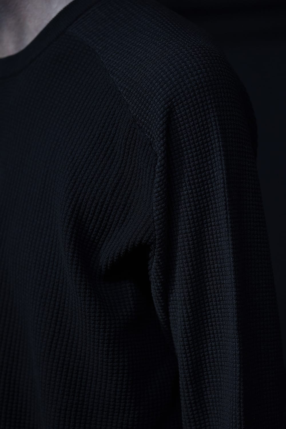 Knit long sleeve cotton / silk / linen