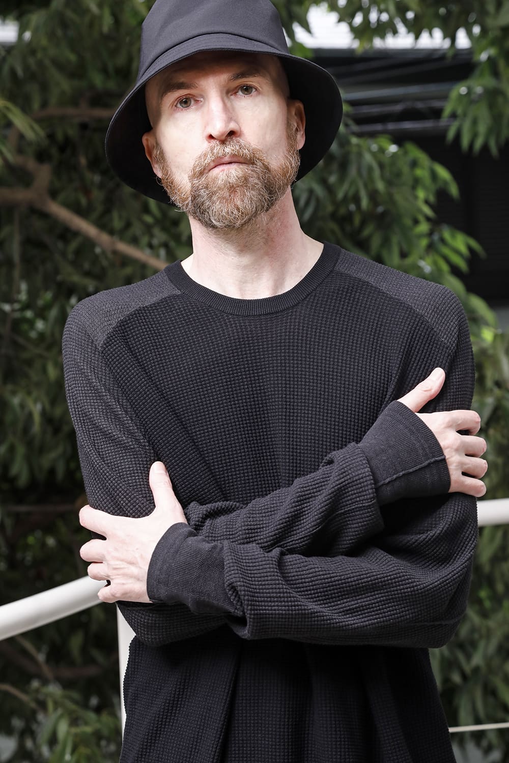 Knit long sleeve cotton / silk / linen