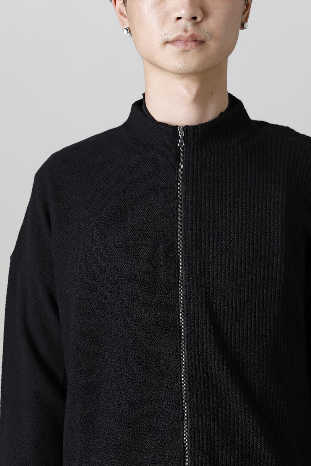 Cardigan merino wool Black