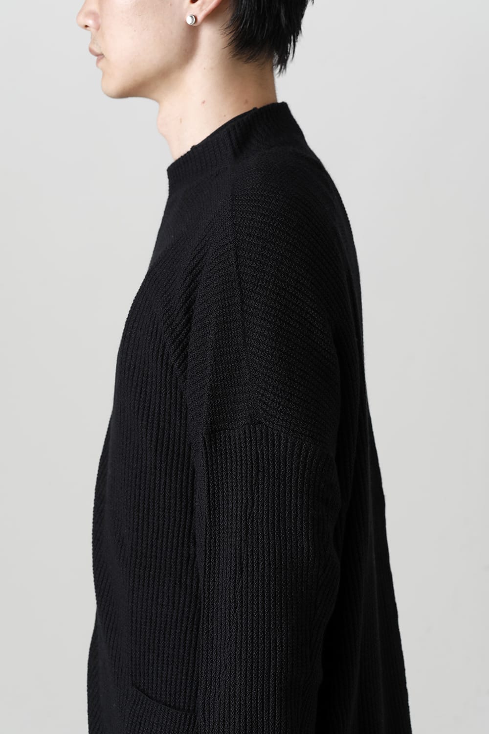 Cardigan merino wool Black