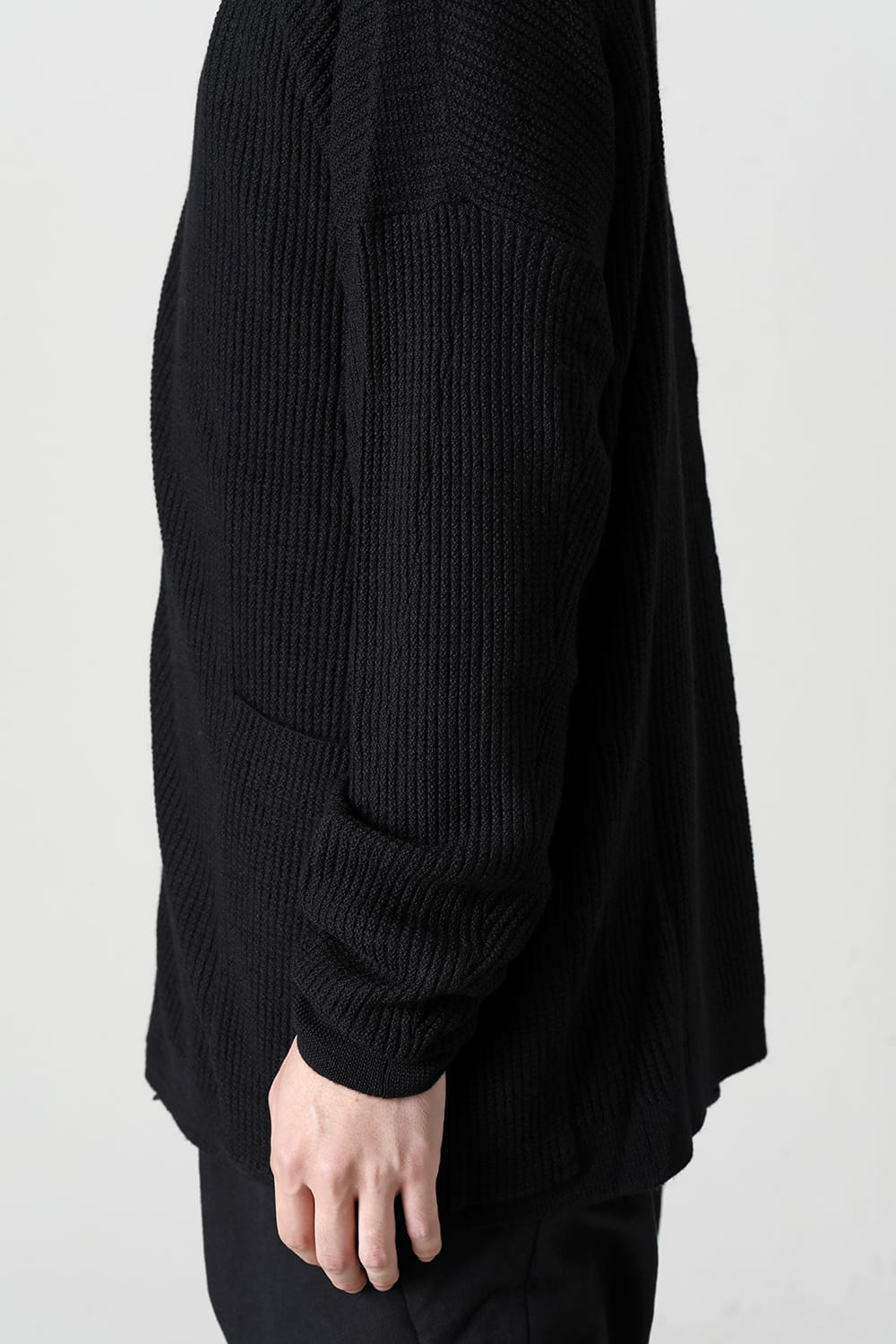 Cardigan merino wool Black