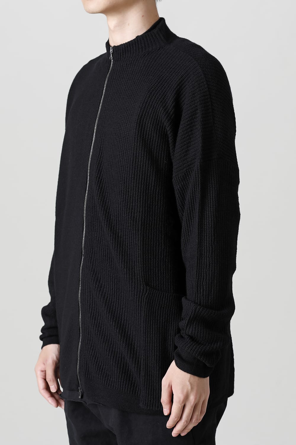 Cardigan merino wool Black