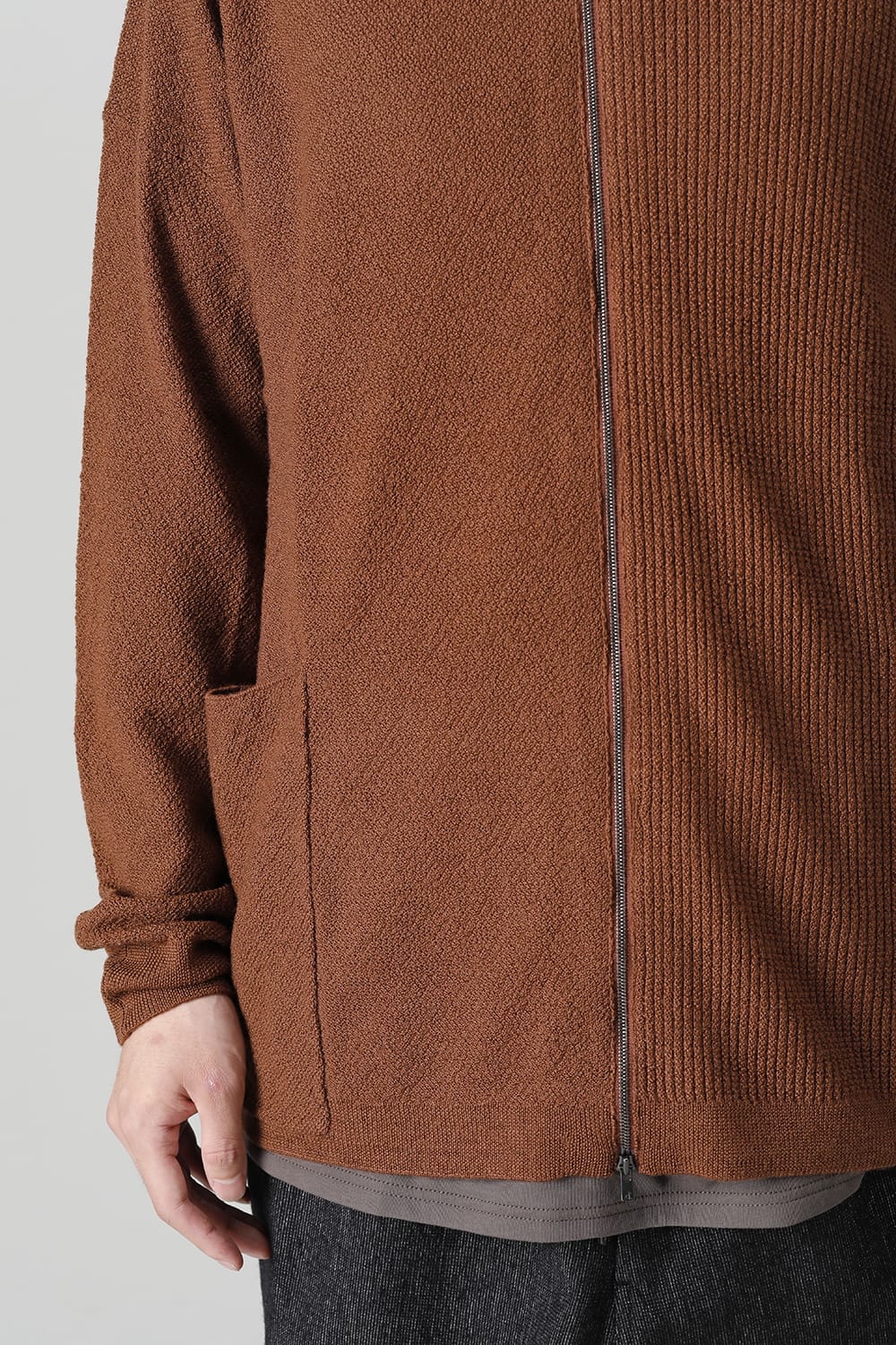 Cardigan merino wool Camel