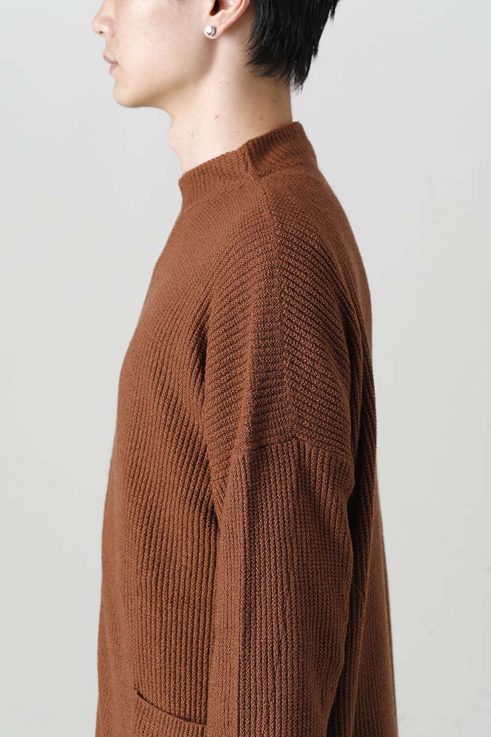 Cardigan merino wool Camel