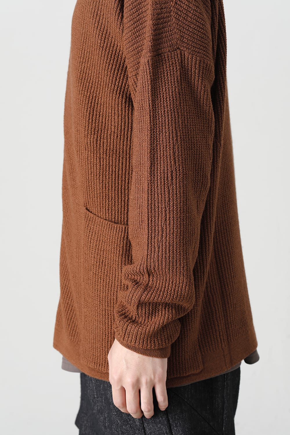 Cardigan merino wool Camel