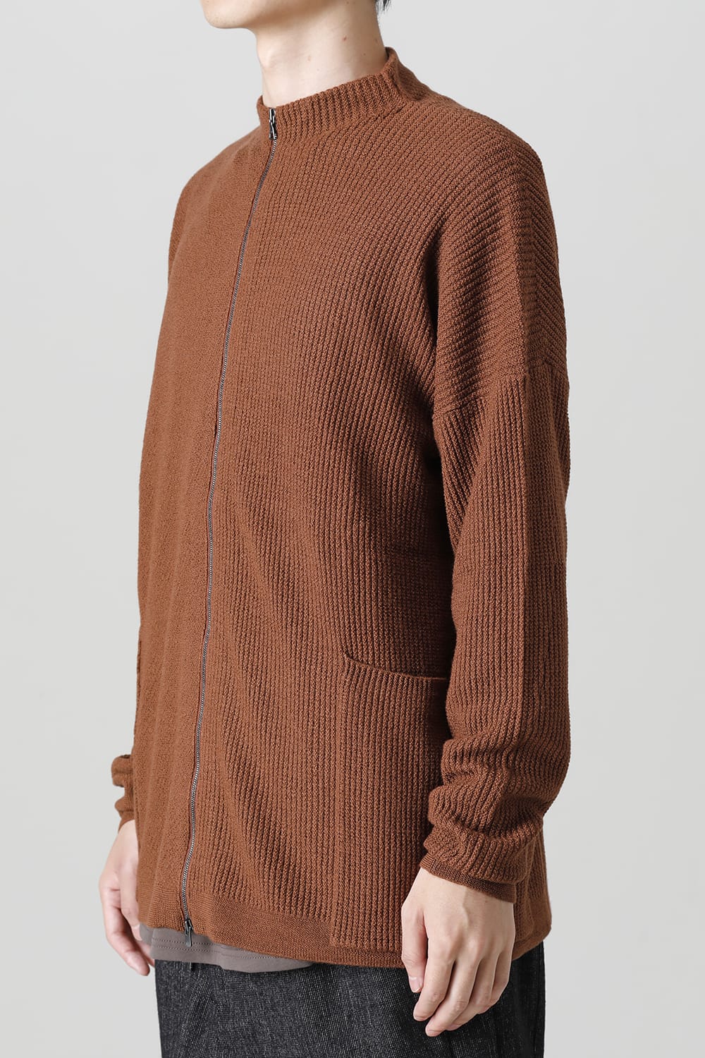 Cardigan merino wool Camel