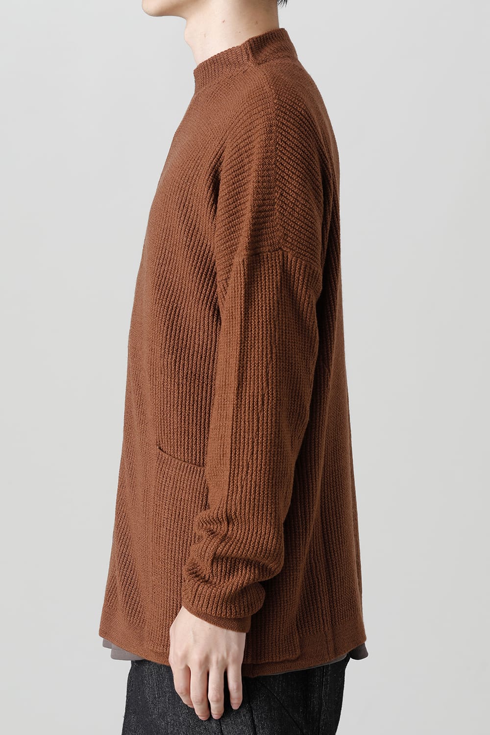 Cardigan merino wool Camel