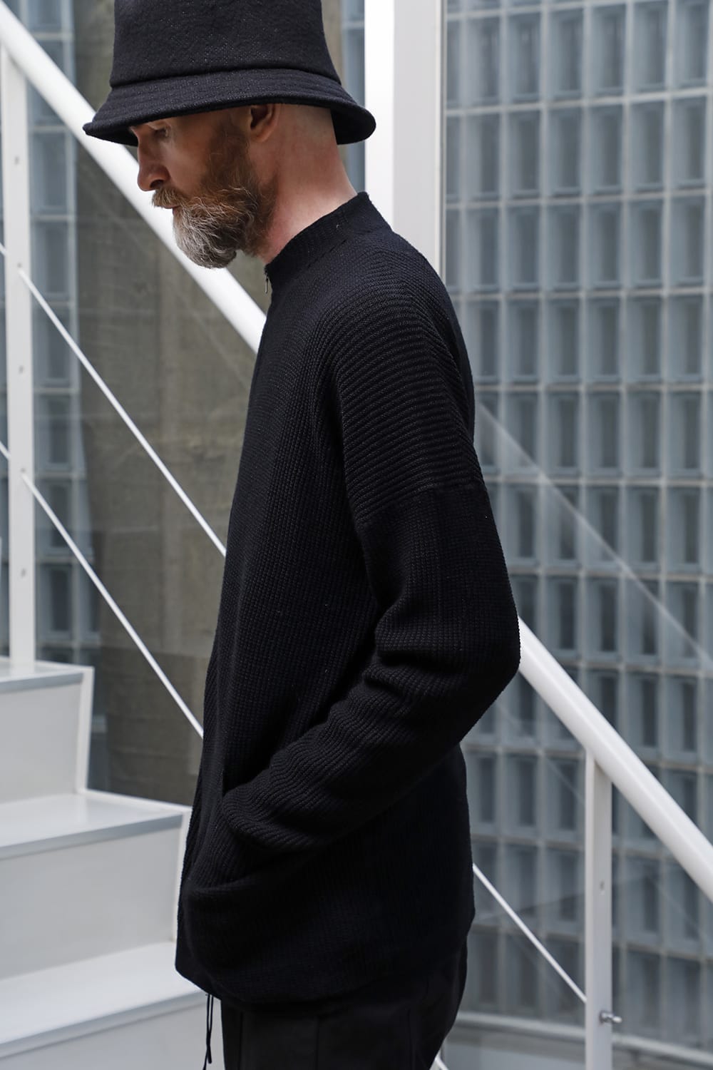 Cardigan merino wool Black