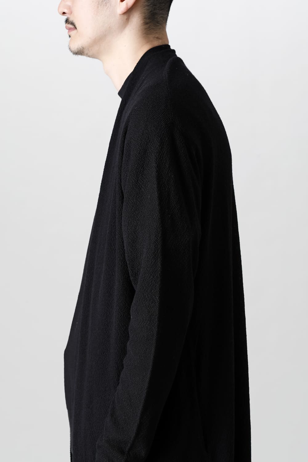 Long cardigan merino wool  Black