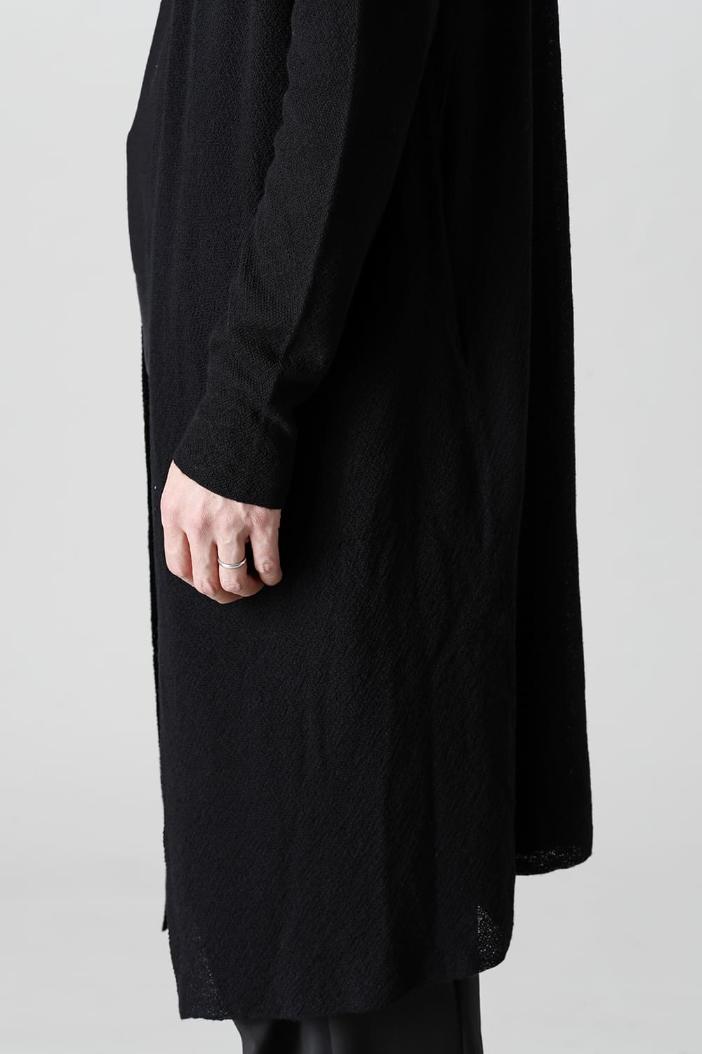 Long cardigan merino wool  Black