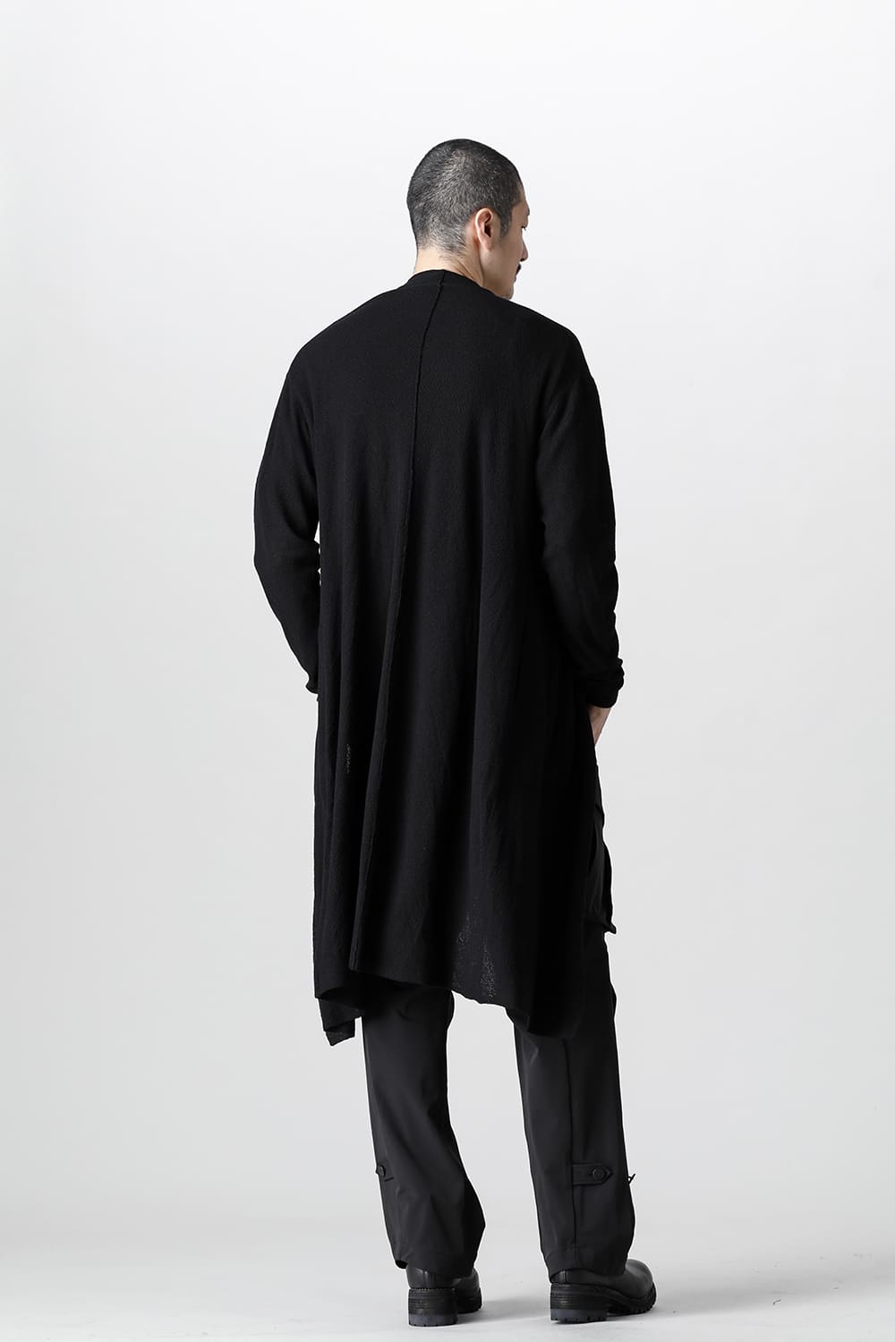 Long cardigan merino wool  Black