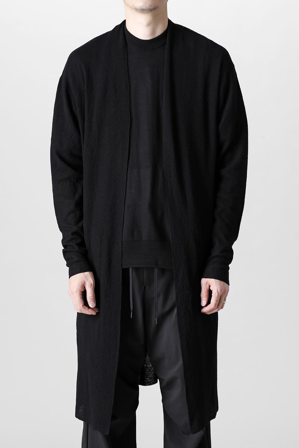 Long cardigan merino wool  Black