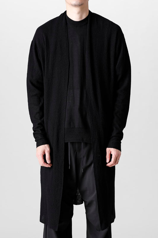 Long cardigan merino wool  Black