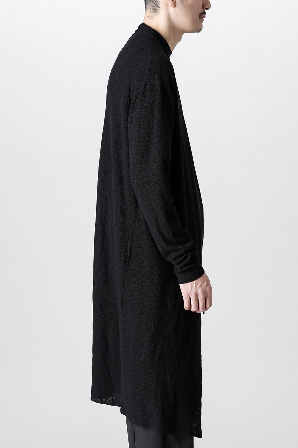 Long cardigan merino wool  Black