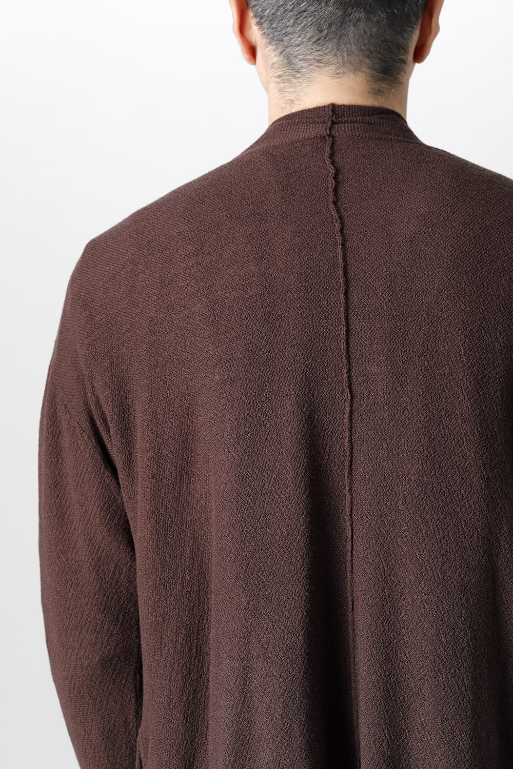 Long cardigan merino wool  Dark Brown