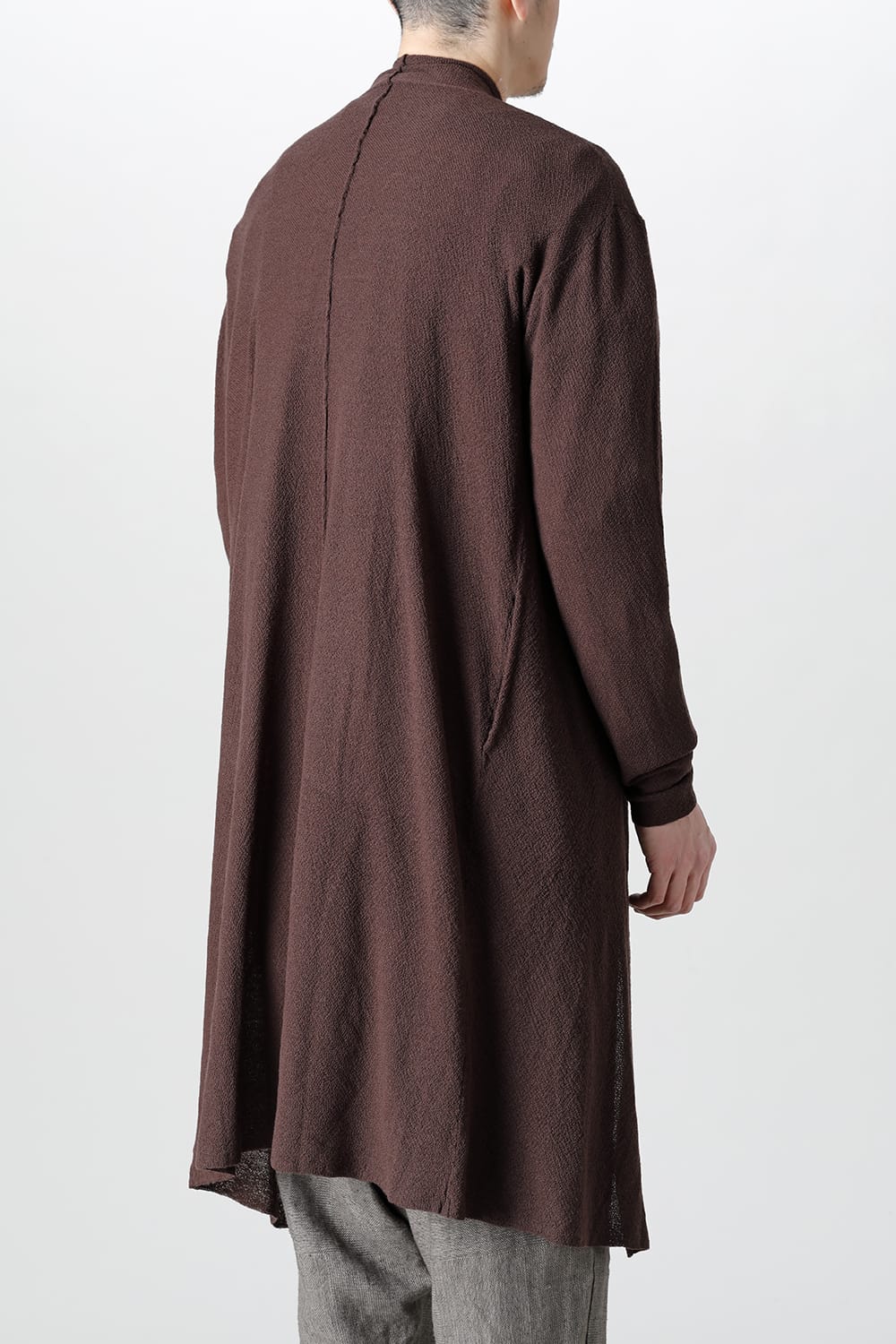 Long cardigan merino wool  Dark Brown